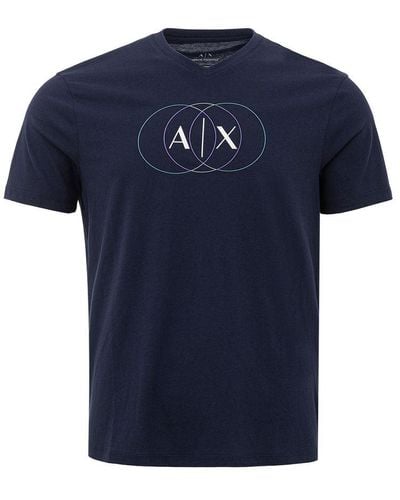 Armani Exchange Cotton T-Shirt - Blue