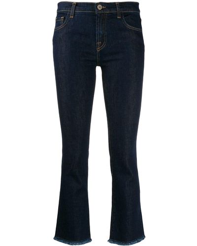 L'Autre Chose Cropped Slim-fit Jeans - Blue