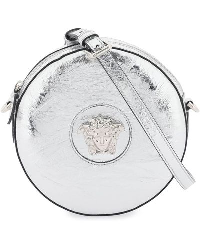 Versace 'la Medusa' Round Camera Bag - Metallic