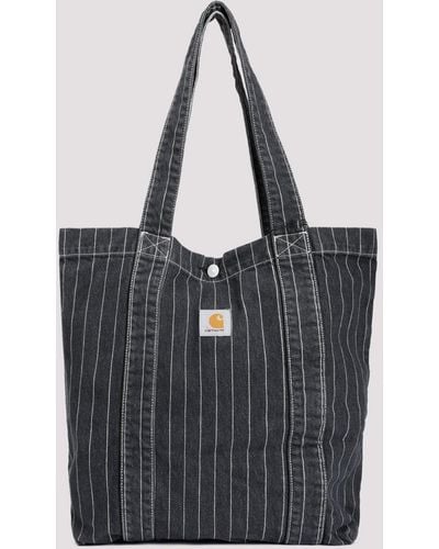 Carhartt Black Cotton Orlean Tote Bag