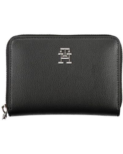 Tommy Hilfiger Elegant Zip Wallet With Multiple Compartments - Black