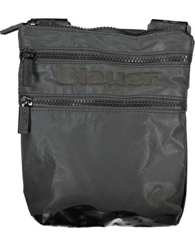 Blauer Sleek Urban Shoulder Bag With Contrast Details - Grey