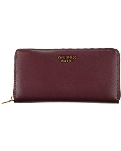 Guess Elegant Triple Compartment Wallet - Purple