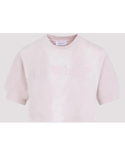 Off-White c/o Virgil Abloh Pink Laundry Cotton Cropped T