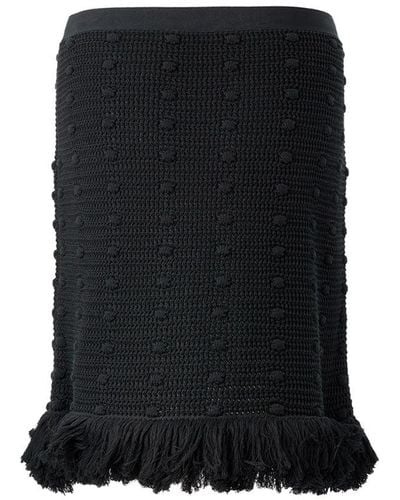 Bottega Veneta Cotton Skirt - Black
