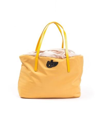 Byblos Sunshine Chic Fabric Shopper Bag - Orange