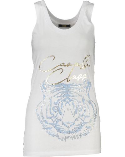 Cavalli Class Bianco Cotton Women T-Shirt main image 1