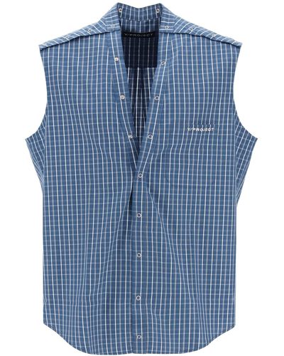 Y. Project Sleeveless Madras - Blue