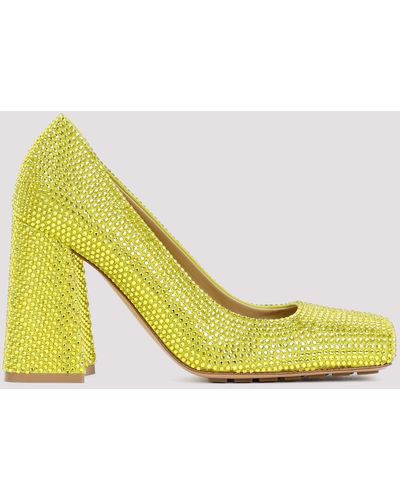Bottega Veneta Kiwi Green Tower Court Shoes - Yellow