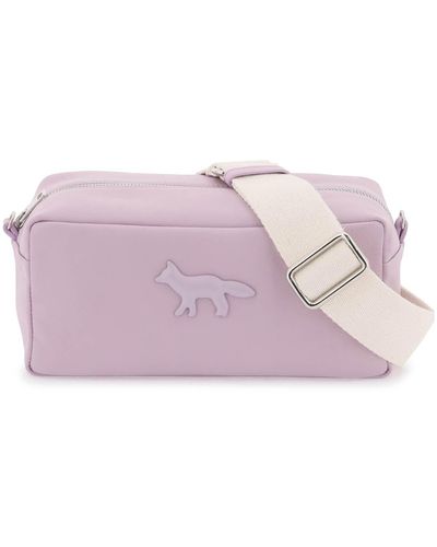 Maison Kitsuné Cloud Shoulder Bag With Strap - Purple