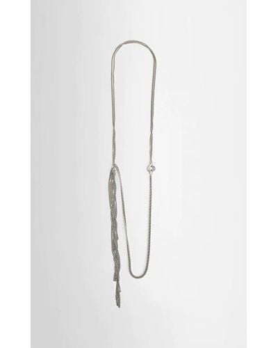 Ann Demeulemeester Malu Long Multi Chain Bracelet - White