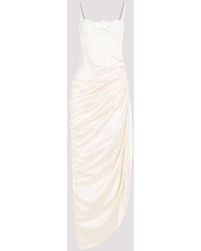 Jacquemus Black La Robe Saudade Long Dress - White