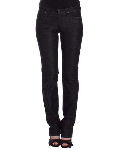 Ermanno Scervino Slim Jeans Denim Trousers Skinny Leg Stretch - Black