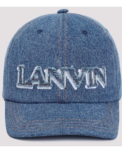 Lanvin Denim Blue Cotton Baseball Cap