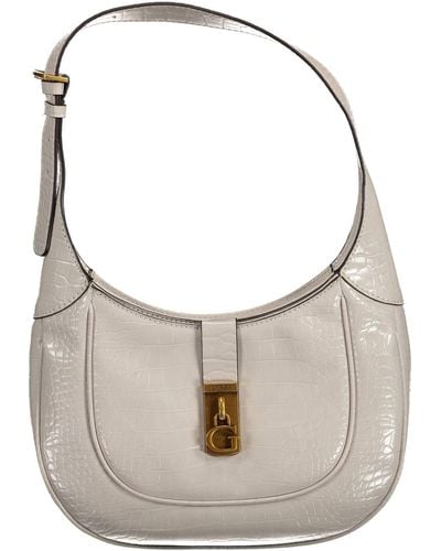 Guess Chic Shoulder Bag With Contrasting Details - Grey