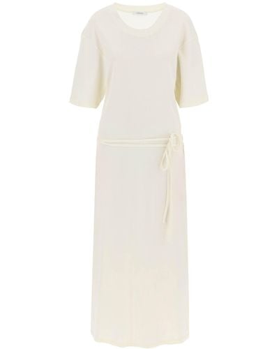 Lemaire Maxi T-Shirt Style Dress - White