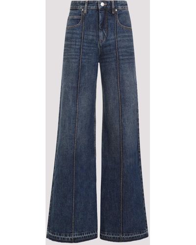 Isabel Marant Blue Cotton Noldy Trousers