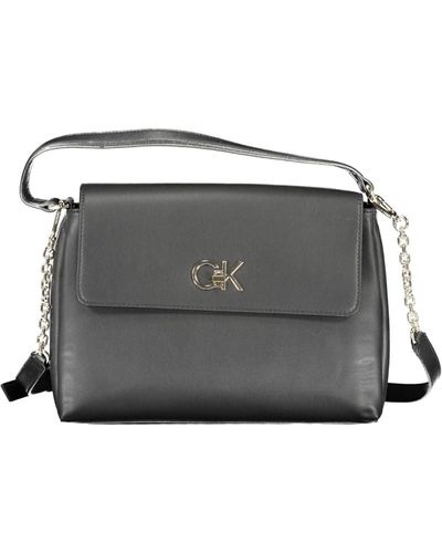 Calvin Klein Elegant Shoulder Handbag - Black
