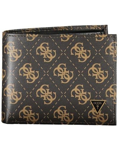 Guess Elegant Leather Wallet With Contrasting Accents - Multicolour