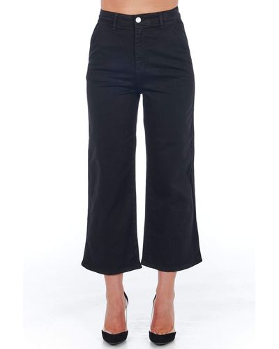 Frankie Morello High Waisted Multipockets Jeans & Pant - Blue