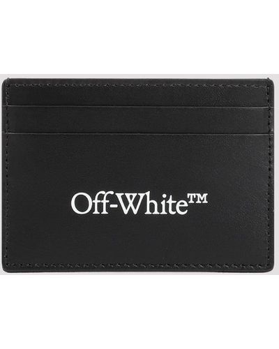 Off-White c/o Virgil Abloh Black White Bookish Calf Leather Credit Card Slots