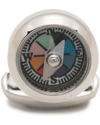 Paul Smith Compass-detail Cufflinks - Gray