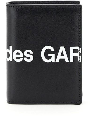 Comme des Garçons Comme Des Garcons Wallet Small Bifold Wallet With Huge Logo - Black
