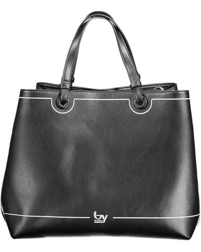 Byblos Black Polyurethane Handbag