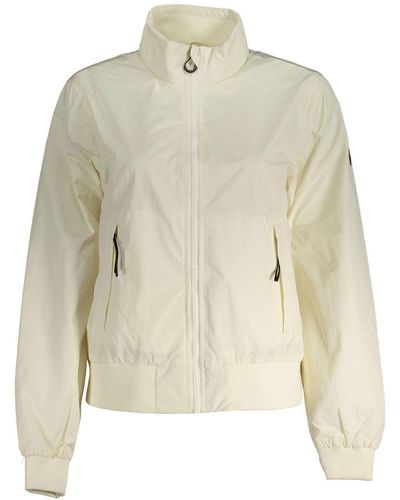 North Sails White Polyester Jackets & Coat - Natural