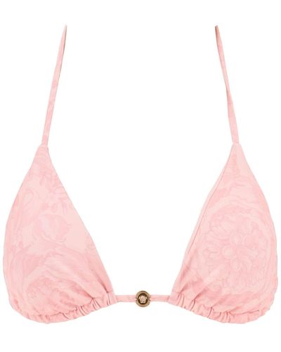 Versace Baroque Bikini Top - Pink
