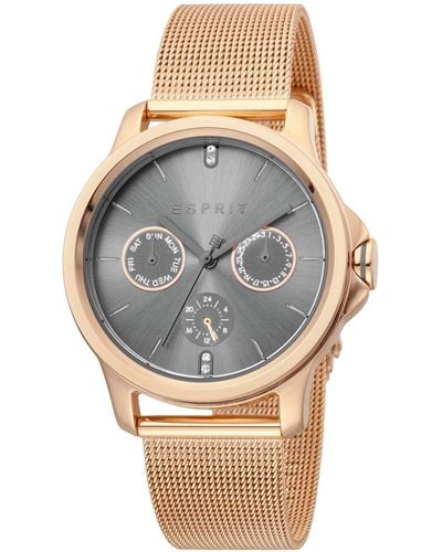 Esprit Rose Gold Watches - Gray