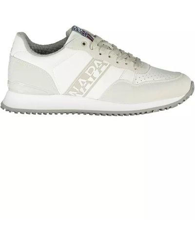 Napapijri White Polyester Sneaker - Multicolor