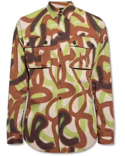 DSquared² Army Camouflage Cotton Camisole - Multicolor