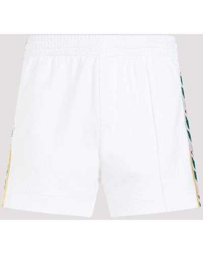 Casablancabrand White Laurel Track Polyester Shorts