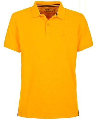 Fred Mello F Mello Cotton Polo Shirt - Yellow