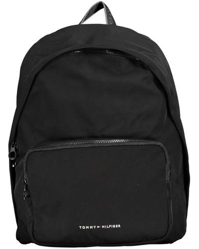 Tommy Hilfiger Chic Urban Backpack With Laptop Compartment - Black