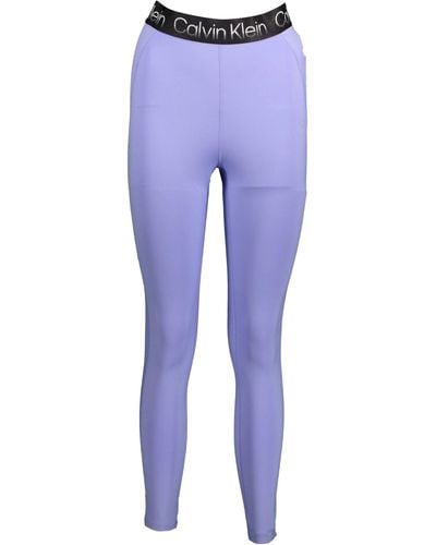 Calvin Klein Purple Cotton Underwear - Blue