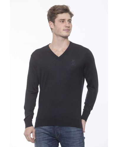 Billionaire Italian Couture Anthracite Jumper - Blue