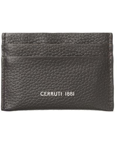 Cerruti 1881 Brown Leather Wallet - Grey
