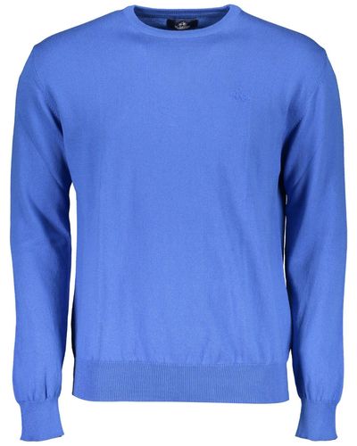 La Martina Blue Cotton Shirt