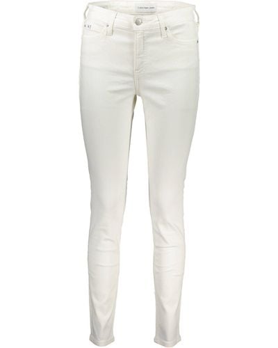 Calvin Klein Cotton Jeans & Pant - White