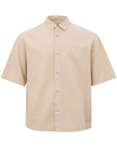 Armani Exchange Short Sleeve Shirt - Natural