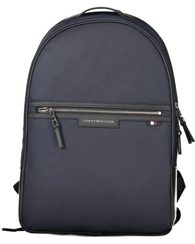 Tommy Hilfiger Elegant Recycled Polyester Backpack - Blue