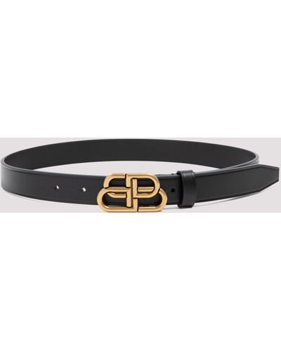 Balenciaga Black Bb Thin Belt