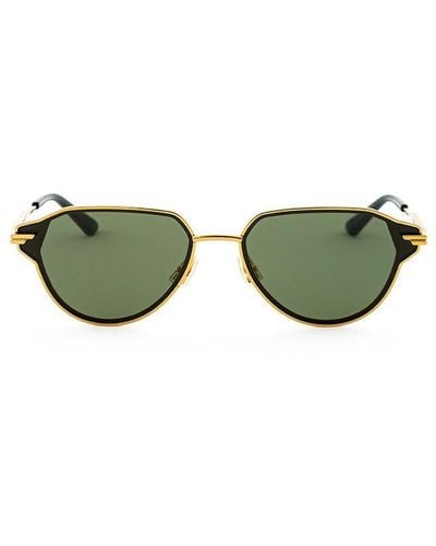Bottega Veneta Metal Sunglasses - Green