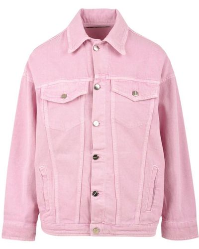 hinnominate Cotton Jackets & Coat - Pink
