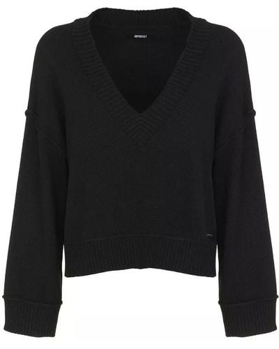 Imperfect Black Polyester Sweater