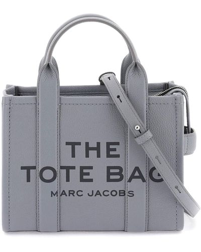 Marc Jacobs S The Leather Small Wolf Gray Tote Bag