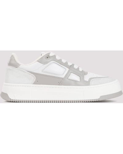 Ami Paris White Grey New Arcade Leather Trainers
