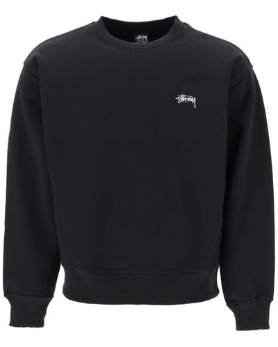 Stussy Stock Embroidery Sweatshirt - Black